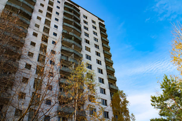 istock Abandoned residential building in Pripyat, Chernobyl exclusion zone 1194418998