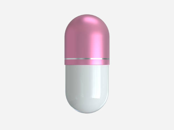 istock pink white 3d rendering capsule medical treatment concept 1194420455