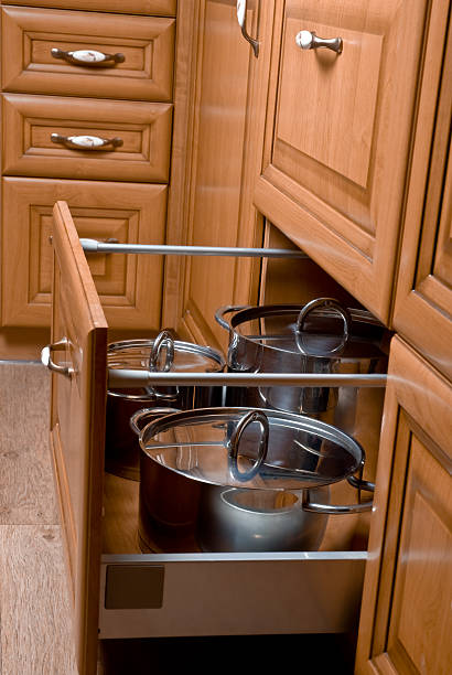 istock pans in the drawer 119442509