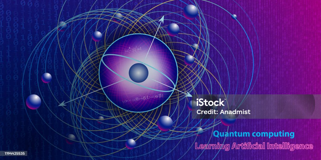 Quantum Computing Abstract Image Quantum Computing Abstract Physics Background Concept With Qubit ...