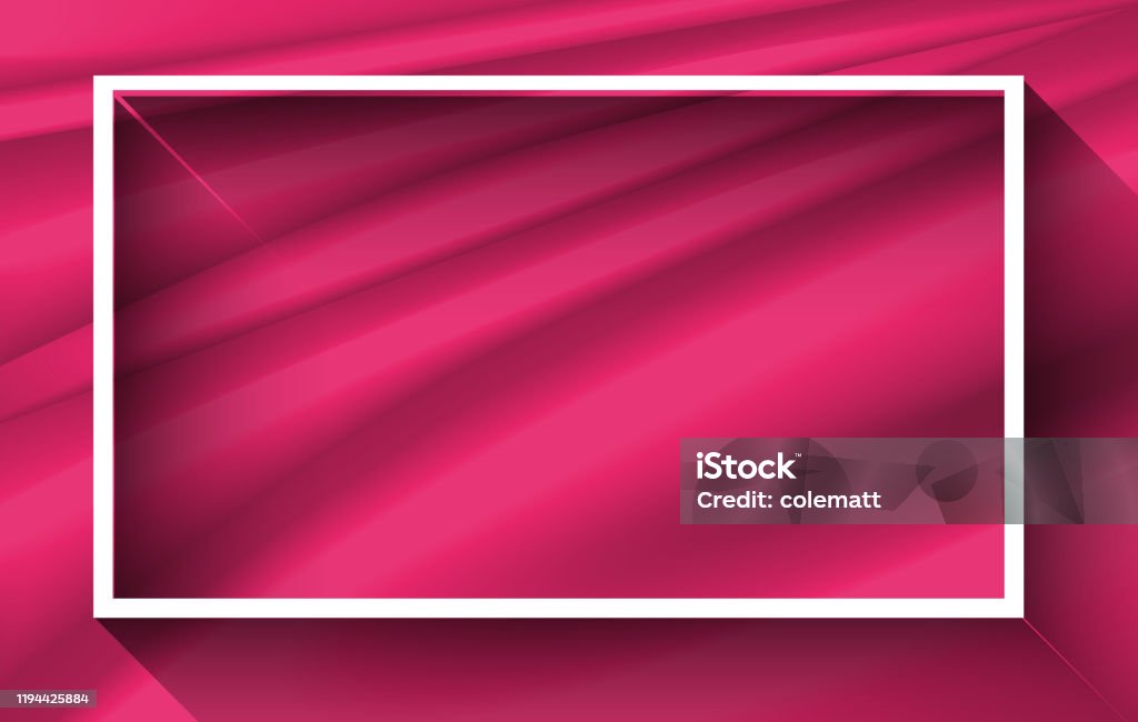 Pink Frame Layout Frame Template Design With Pink Background Stock Illustration ...