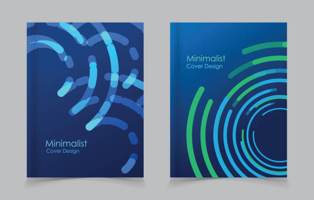 minimalistyczna konstrukcja okładki - plan design brochure simplicity stock illustrations