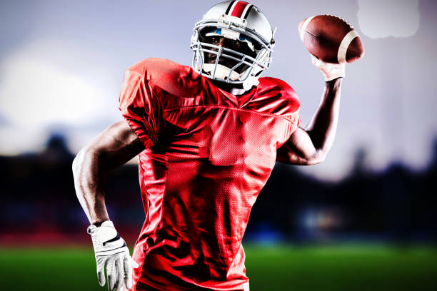 istock Composite image of american football player 1194440232