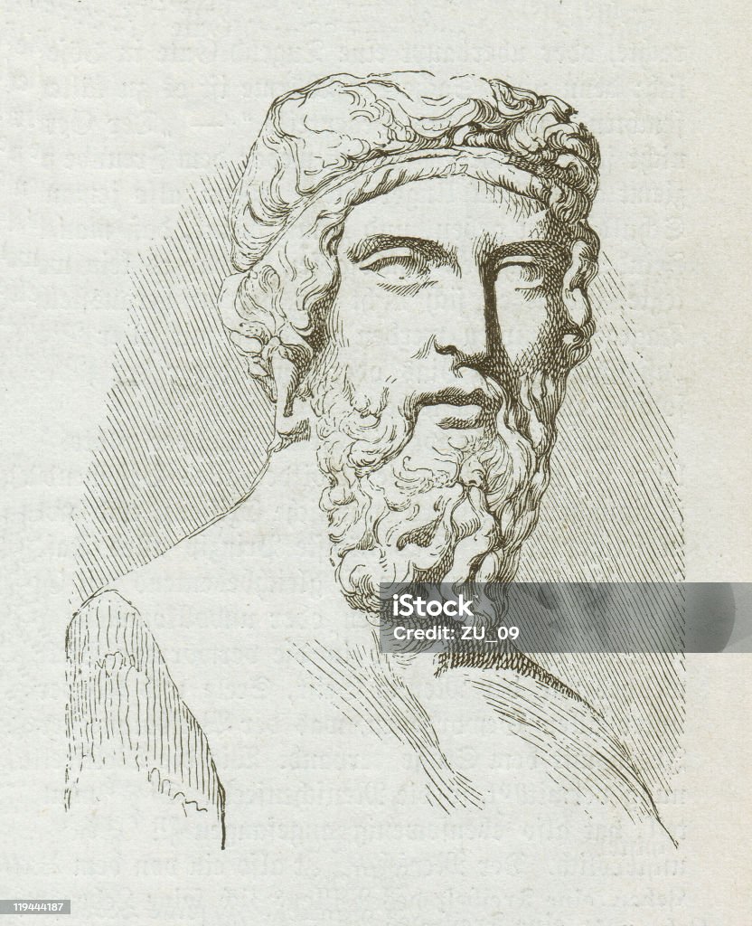 Platon (428/427-348/347 BC - Lizenzfrei Platon - Philosoph Stock-Illustration