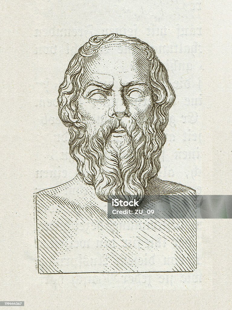 Sokrates (469 BC -399 BC - Lizenzfrei Sokrates - Philosoph Stock-Illustration