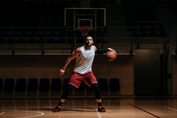 istock Basketball Player on a Court 1194446653