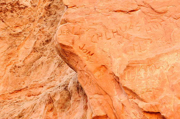 istock Names Carved into Rock 119444818