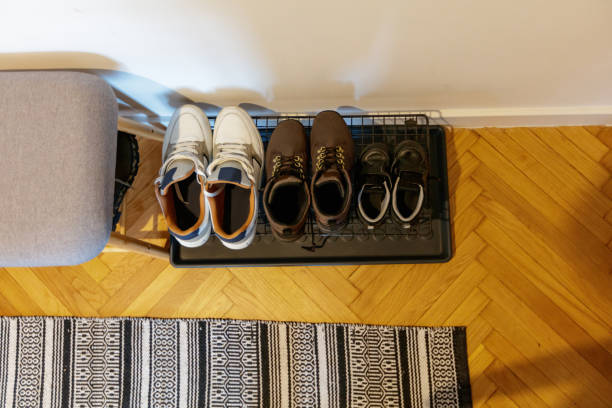 Directly above view of shoes