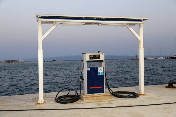 istock A gas station on the quay for yachts 1194455166