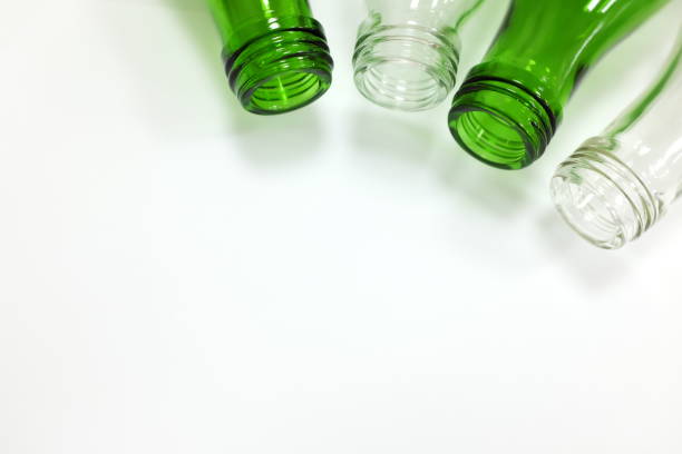 istock Reusable glass bottles in white background with copy space 1194455199