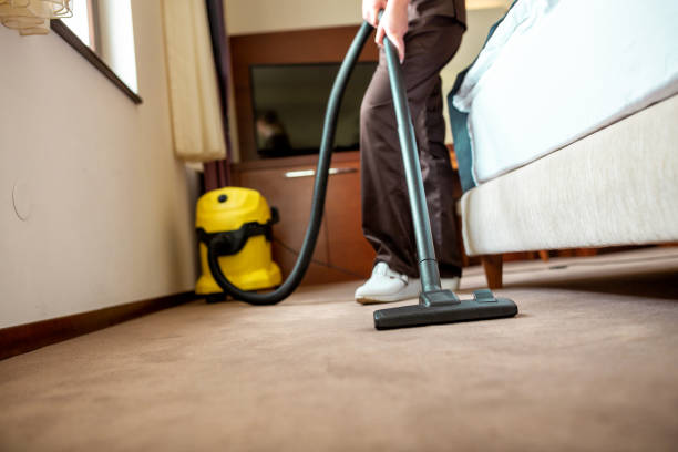 istock Room cleaning staff busy on the 1194457999
