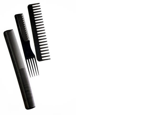 istock Hairdressing tools isolated on the white background, top view. 1194458168