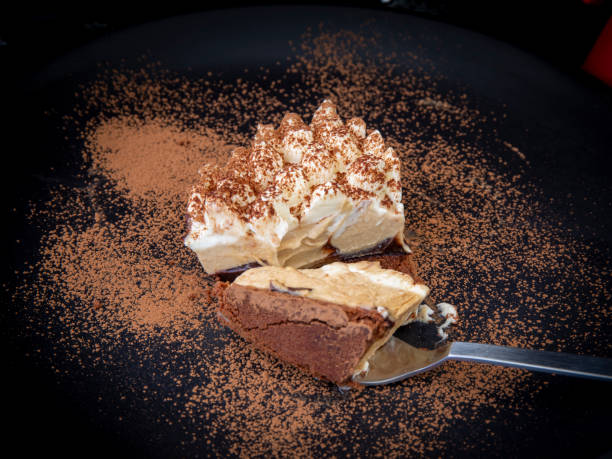 istock Tiramisu cake on the plate 1194460665