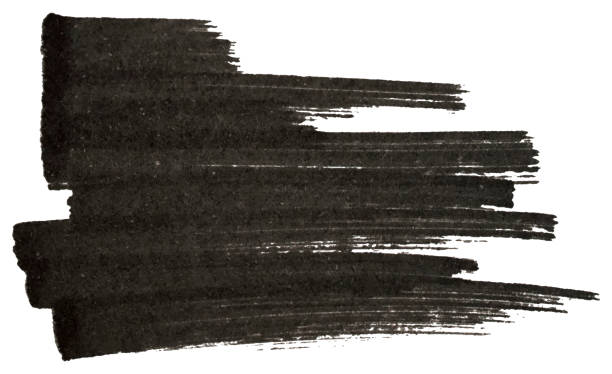 istock Stain of stripes with black marker, isolated on white background. Template for your text. Eps 10 vector illustration. 1194465487