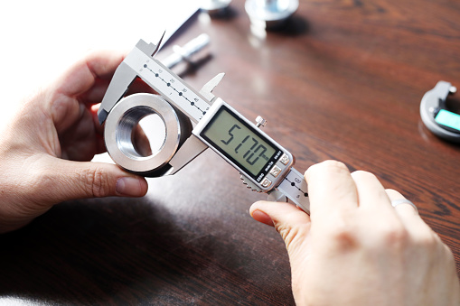 Outer diameter of weldolet measuring with the digital vernier caliper micrometer. A micrometer, sometimes known as a micrometer screw gauge, is a device incorporating a calibrated screw.