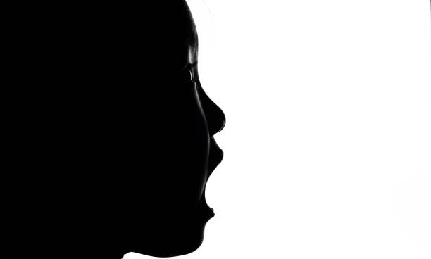 istock Baby Girl Head Silhouette 1194471962