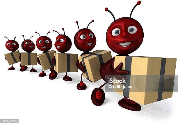 Fun Ants With Boxes Stock Photo - Download Image Now - Animal, Ant, Box - Container