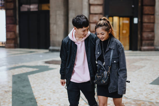 istock Young couple having fun in the city 1194478075