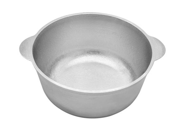 istock Metal pot isolated on a white background 1194481939