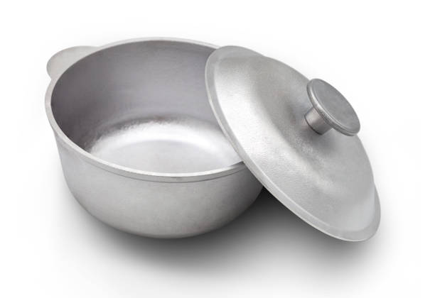 istock Metal pot isolated on a white background 1194482084