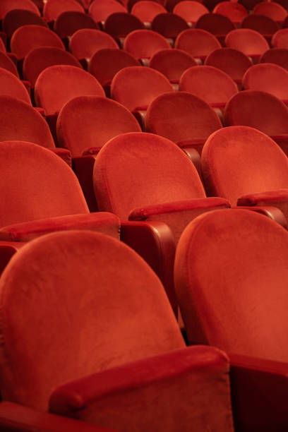 Classic Empty Theater With Red Seats