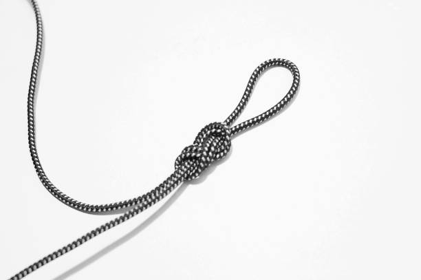 istock A figure eight knot on white background 1194484537