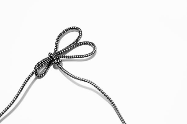 istock A bunny ears knot on white background 1194484559