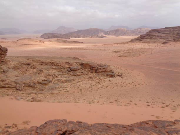 The red dessert in jordan at summer