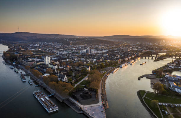 istock Aerial view of Koblenz, Germany 1194486516