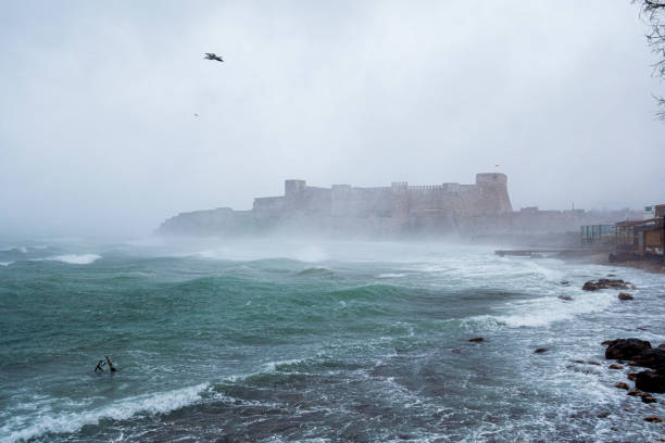 istock Bozcaada Castle by the sea 1194487914