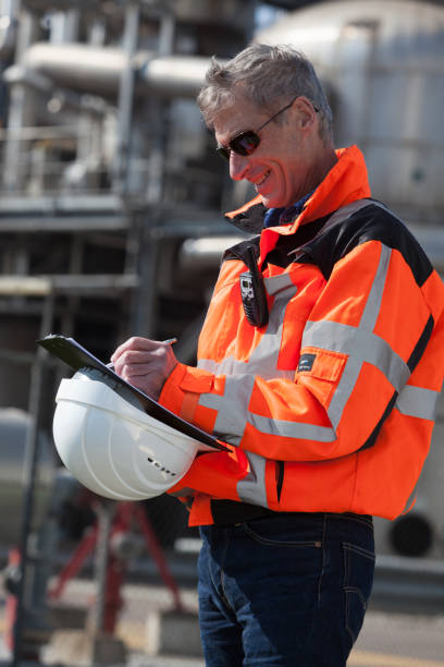 istock Petrochemical inspector 1194488863