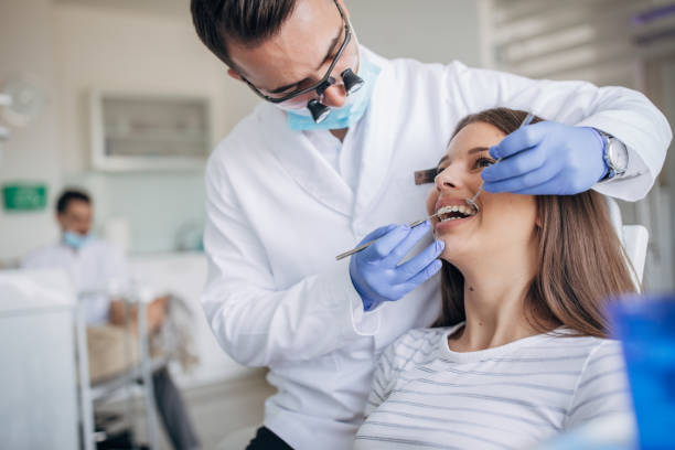 istock Beautiful lady at the dentist 1194490375