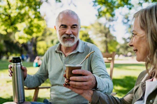 istock Senior couple having picnic 1194491269