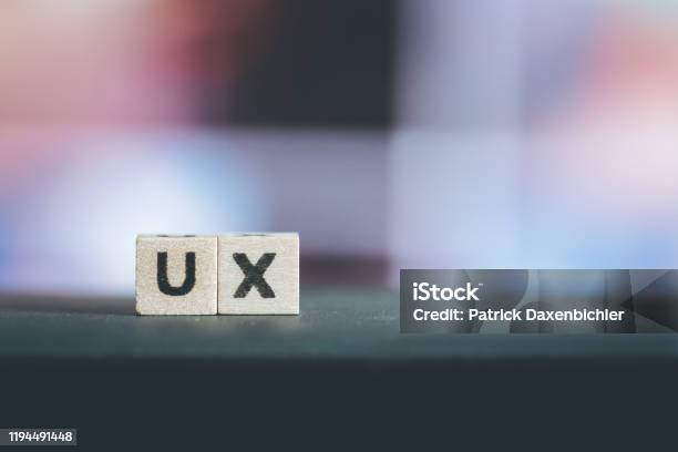 Usability Or User Experience Concept Close Up Picture Of Wood Cubes With The Word Ux Stock Photo - Download Image Now