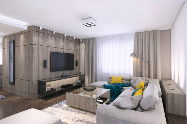 istock Contemporary living room interior 1194491763