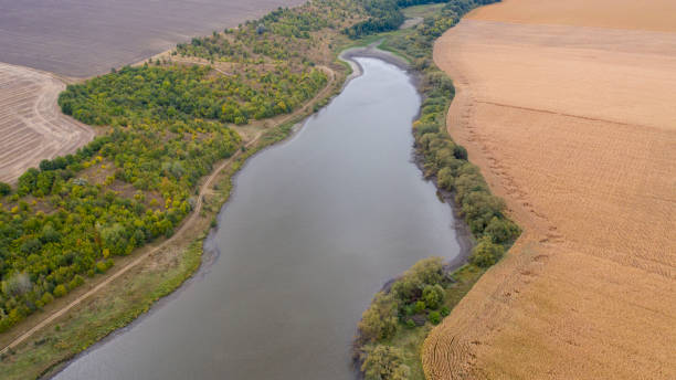 istock Declining water levels in freshwater due to global warming. 1194493143