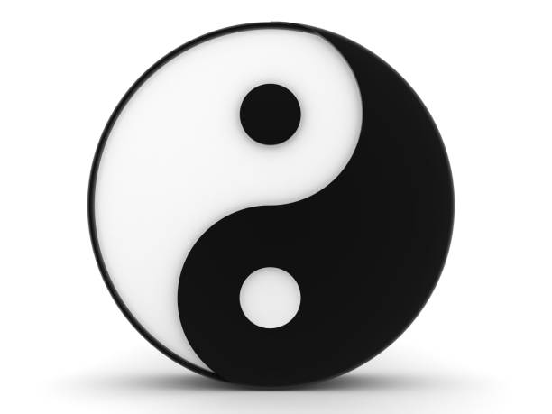 istock 3D Rendering of yin and yang symbol 1194494147