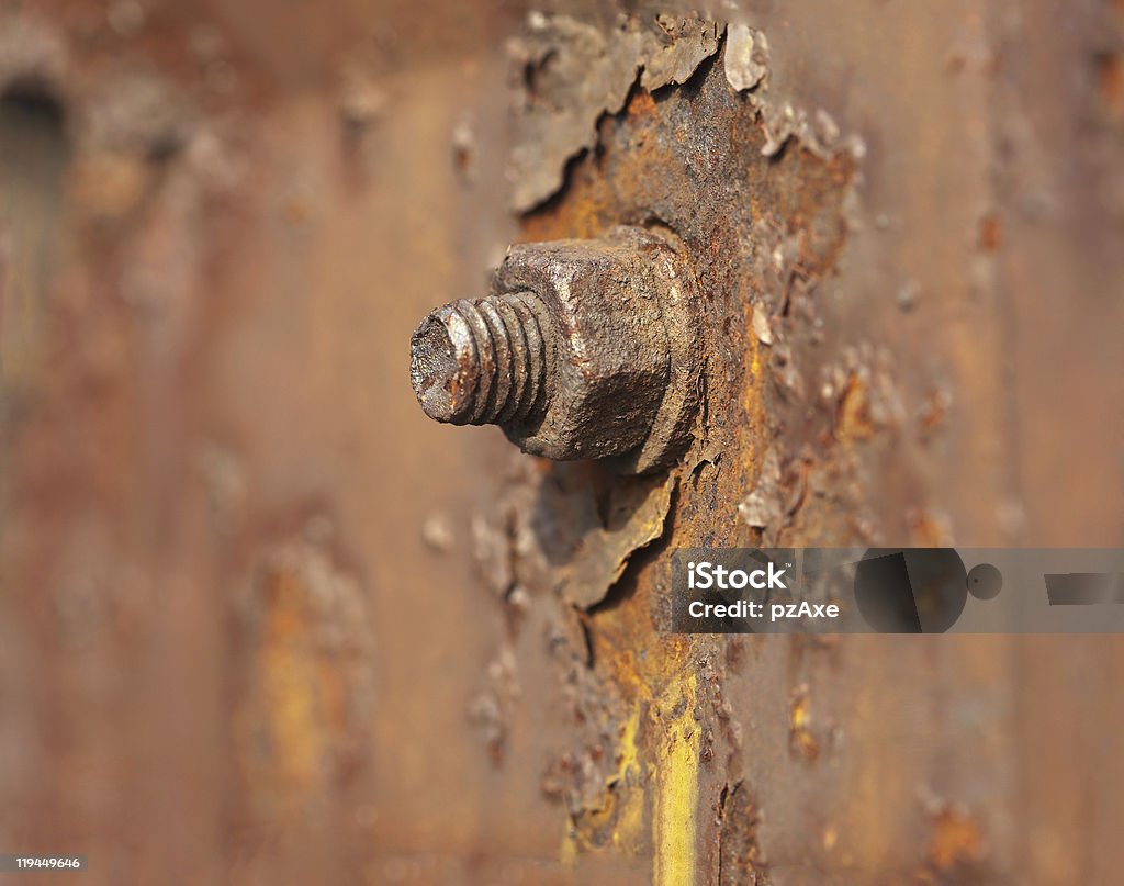 Tuerca metálica oxidadas - Foto de stock de Abstracto libre de derechos