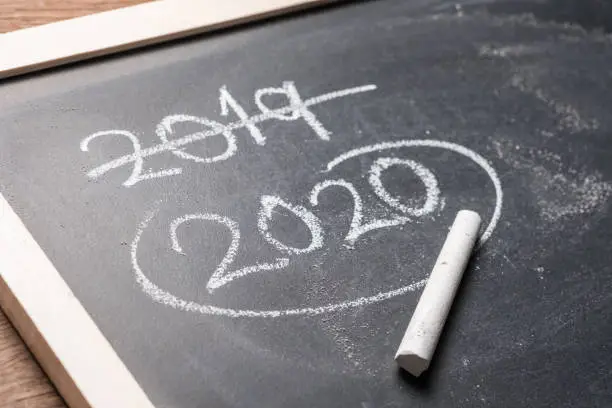 Photo of 2020 Year on Blackboard