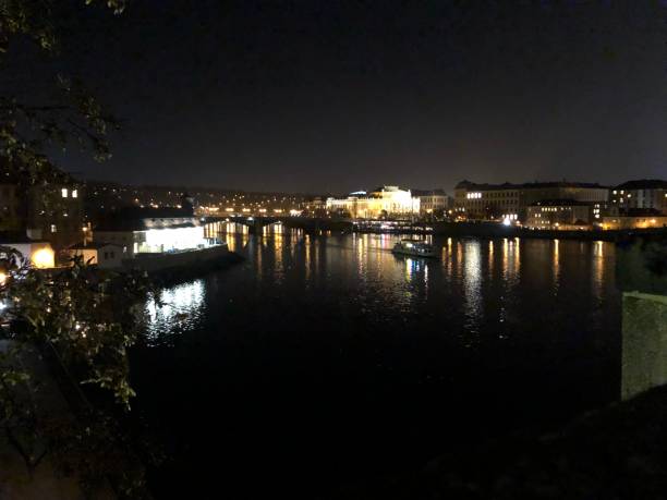 istock Vltava River at night - Prague Czech Rebublic 1194504148