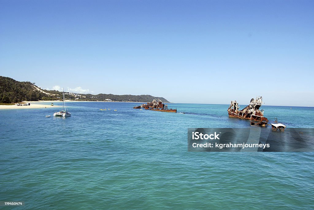 Destroços de Tangalooma, Moreton Island - Foto de stock de 4x4 royalty-free