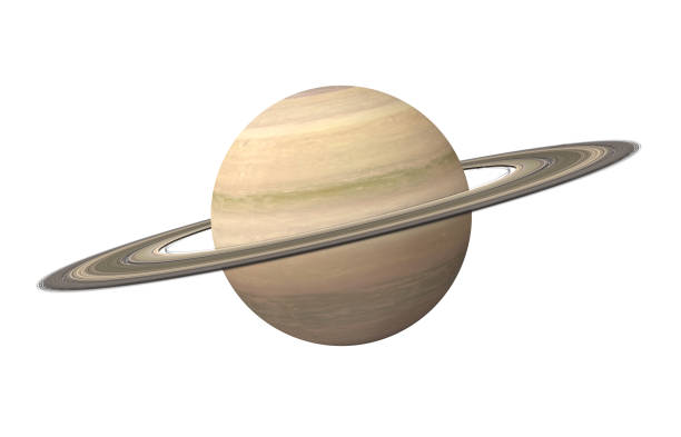 Planet Saturn Isolated stock photo