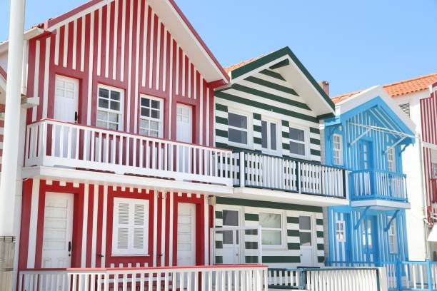 istock Striped homes, Portugal 1194514219