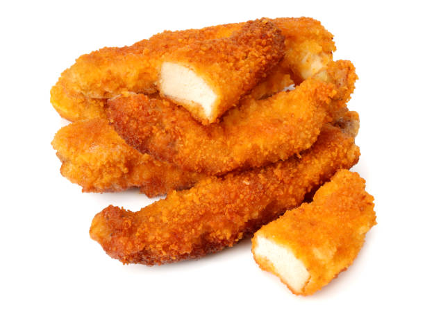 istock Chicken nuggets isolated on white background. fast food 1194515244