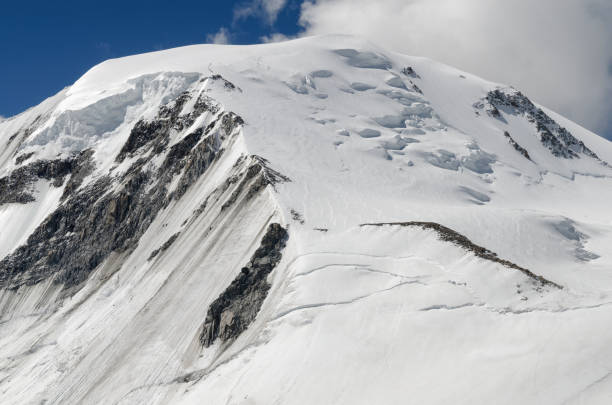 istock Western Mongolia mountainous landscape. View at Khuiten Peak (4374 m, the highest summit in Mongolia). 1194515532