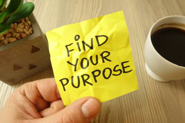 istock Find your purpose - motivational reminder handwritten on sticky note 1194515637