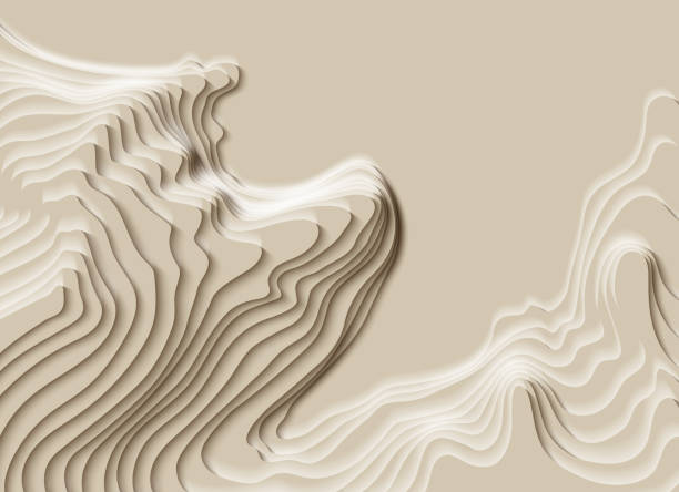 istock Mountain hiking. Map line of topography. Vector abstract topographic map concept with space for your copy. 3D Cartography concep background. Map mockup infographics. Sale background. Wavy backdrop 1194519784