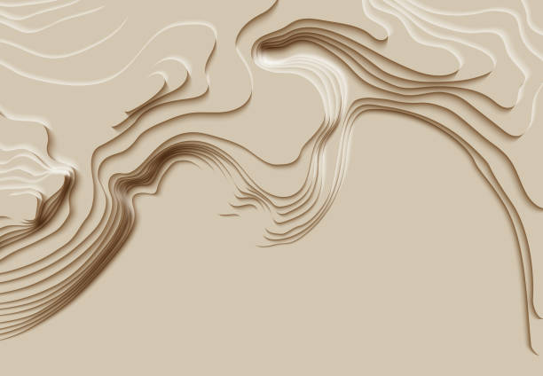 istock Mountain hiking. Map line of topography. Vector abstract topographic map concept with space for your copy. 3D Cartography concep background. Map mockup infographics. Sale background. Wavy backdrop 1194519849