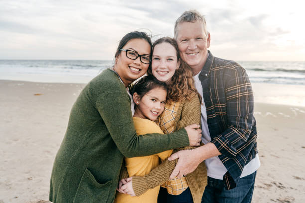 istock Family on the beach 1194523694