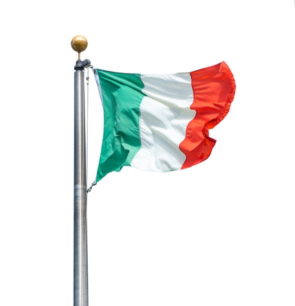 istock Flag of Italy isolated on white background 1194525567